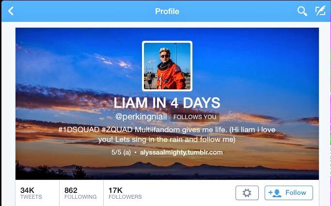  Dear Liam, 
HAPPY BIRTHDAY DADDY PAYNO  please hit the follow button. 
please   0029    