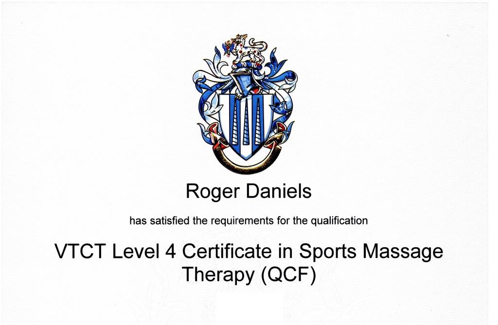 therapitylino's tweet image. I have received my L4 Sports Massage Therapy Certificate