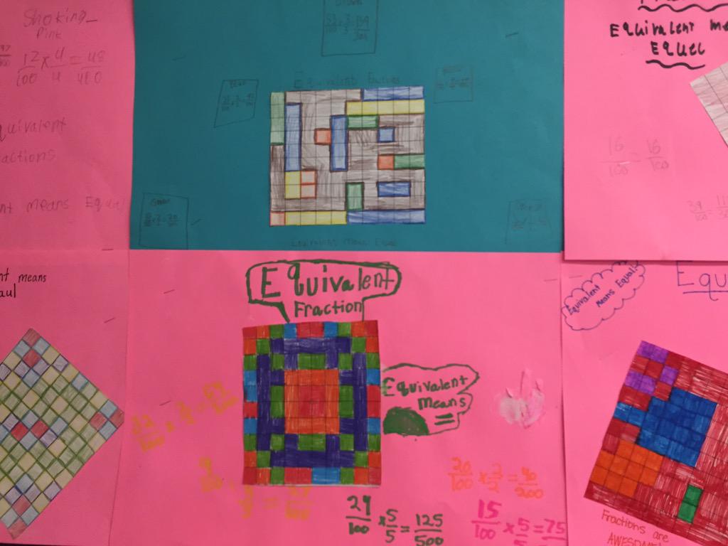 RiddlesMadMath's tweet image. Because we love finding equivalent fractions. #celebrate203