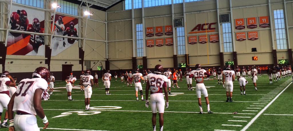 HokiesFB's tweet image. Time to get back after it! 

#VTCampLife