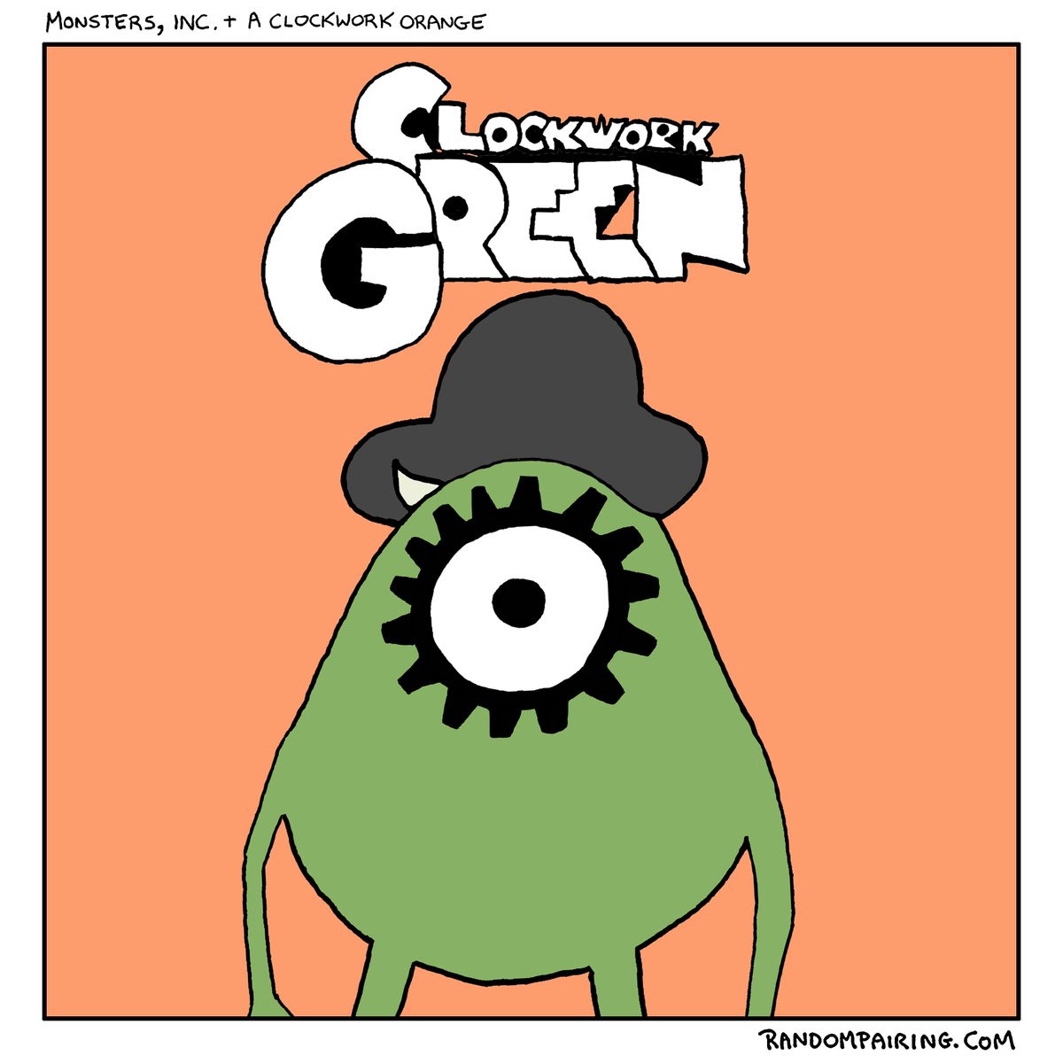 RPairing's tweet image. I made a mashup of Monsters, Inc. and A Clockwork Orange @BillyCrystal
