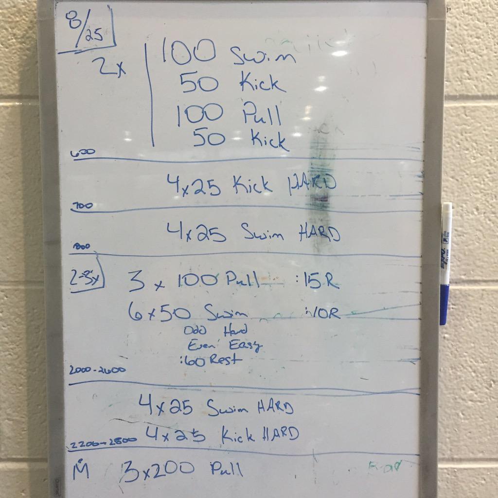 OMCTri's tweet photo. OMC #MasterSwim Workout of the Day! 3400m if you do it all - Have fun! ;-) #GoOMC #IronmanTraining #IMFL http://t.co/iAr8WyaHGw