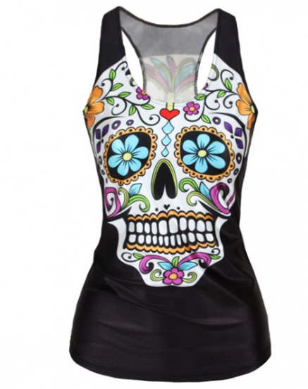 RopaTuPetate's tweet photo. Flower Skull Head Top http://t.co/y4X3a01Bou #skull #woman #wear http://t.co/akVeTqc3wV