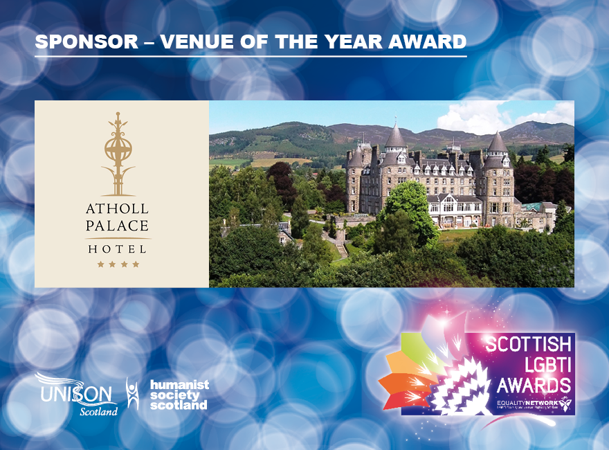 LGBTIScotland's tweet photo. Delighted to announce @AthollPalace are sponsors of Venue of the Year
at #ScottishLGBTIAwards! http://t.co/IzrcIkDBIO http://t.co/cStHaLZGpd