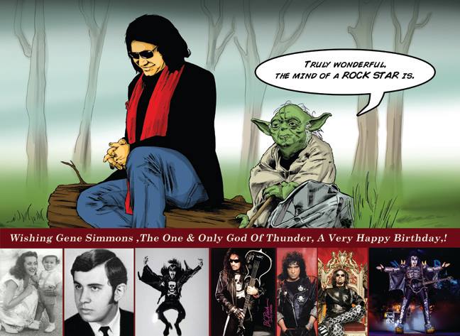 A Very Happy Birthday to The God of Thunder, Mr Gene Simmons... 