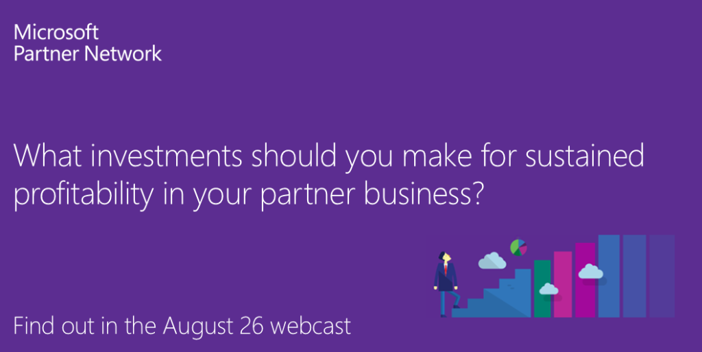 MSFTAmericas's tweet photo. Tomorrow, learn how you can increase and sustain your partner business's profitability http://t.co/RqK52q5Ix7 http://t.co/zg9vWhJzSE