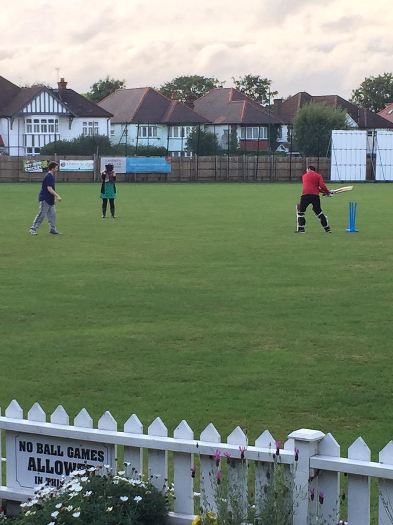 SimplyAltaf's tweet photo. And this is how our star batsmen got bowled!! @CllrButt @MikeyPavey #NotTheAshes @BrentLabour http://t.co/qvIXk5GuMe