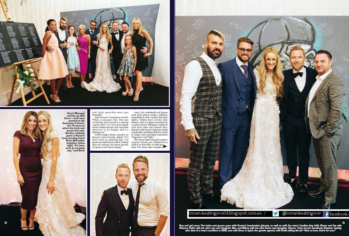 ronankeatingwor's tweet photo. (Scan 2) @ronanofficial @Storm_Keating wedding (Hello Magazine) http://t.co/gmUATdIcYr
