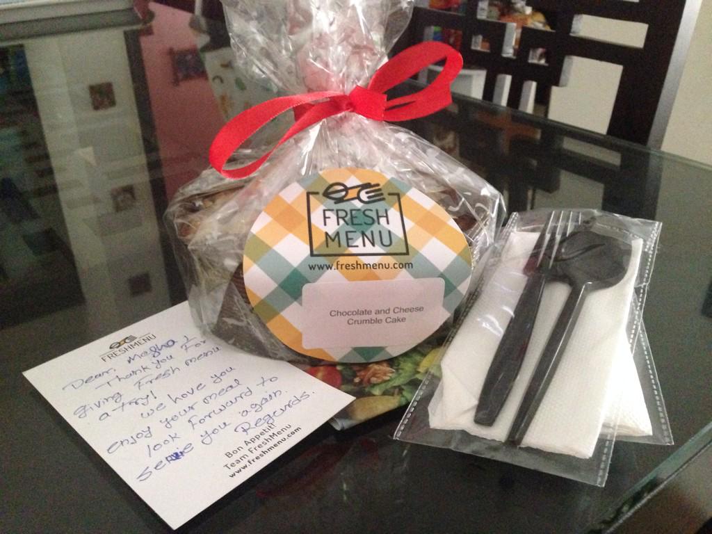 kharemegha's tweet photo. Impressed with the beautiful packaging, smart &amp; courteous delivery boy, and best quality good by @FreshMenuIndia http://t.co/RIv1b6qxwr