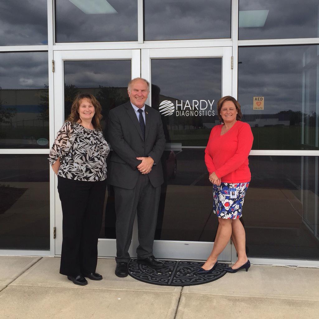 On the final stop of today's Warren County #SmallBusiness tour, I visited Hardy Diagnostics in Springboro.