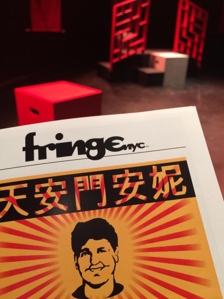 Loveatendoftime's tweet photo. Got to check out @TiananmenAnnie! Smart, well-written funny &amp; moving! Great storytelling! #FringeSeesFringe http://t.co/HCyaeHPLIP