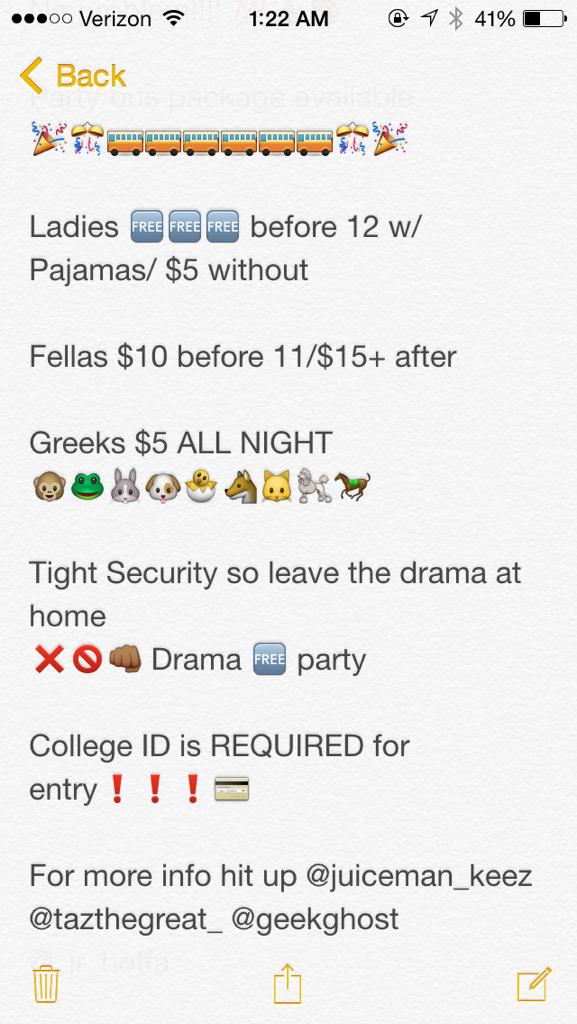 ZE_SIGMAS's tweet photo. #TeamEMU #EMU16 #EMU17 #EMU18 #EMU19 who ready for move in day...official banger #ThePajamaJam2k15 hmu for more info! http://t.co/pO5b9Jv5E7