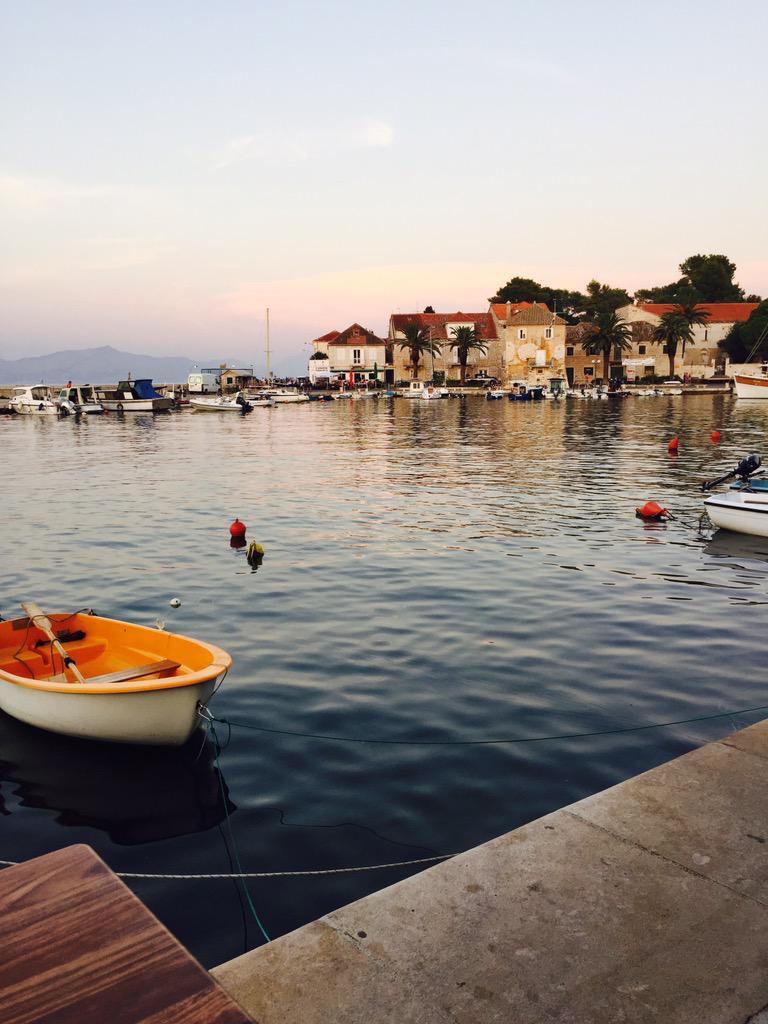 Lib_bme's tweet image. View from dinner table. Sutivan, Brac Island, Croatia