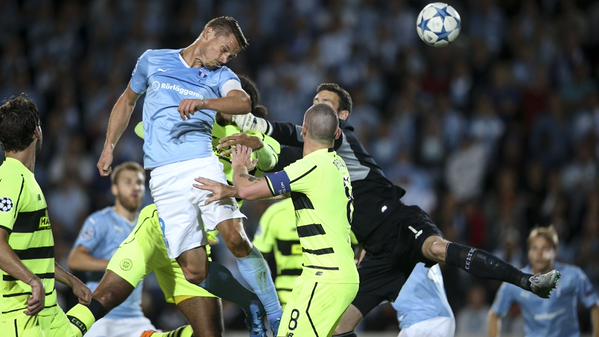 ChampionsLeague's tweet photo. A great night for @Malmo_FF, who reversed their first leg deficit to eliminate Scottish giants @celticfc. #UCL http://t.co/bFgcjFUqrW