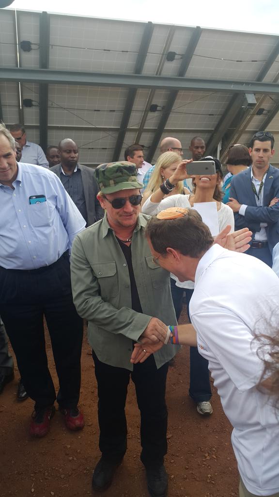 With <a href="/kaptainsunshine/">Yosef Abramowitz</a> &amp; <a href="/U2/">U2</a> #Bono <a href="/asyv/">Agahozo-Shalom</a> . Check out Yosef's wrist band :-)