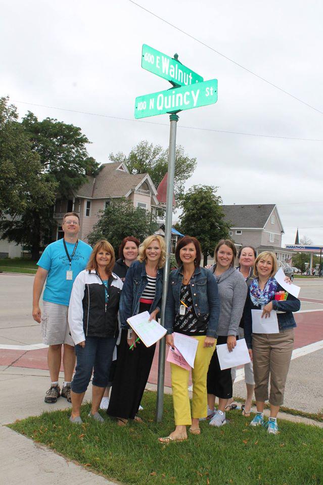 <a href="/GBHoweHuskies/">Howe Elementary</a> staff visited their neighborhood families in <a href="/DowntownGB/">Downtown Green Bay</a> today to welcome them to the new school year.