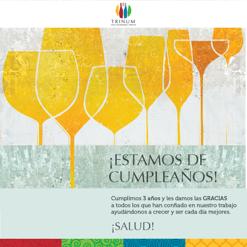 BrindArtCompany's tweet photo. ¡Estamos de cumpleaños! agradecemos a todos por su confianza en nuestro trabajo. #Salud #CumpleTMT #3Años http://t.co/38Lof7M7PA