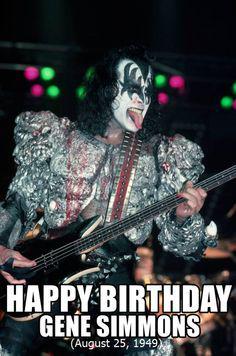 Happy Birthday Gene Simmons, The God Of Thunder. (X)  