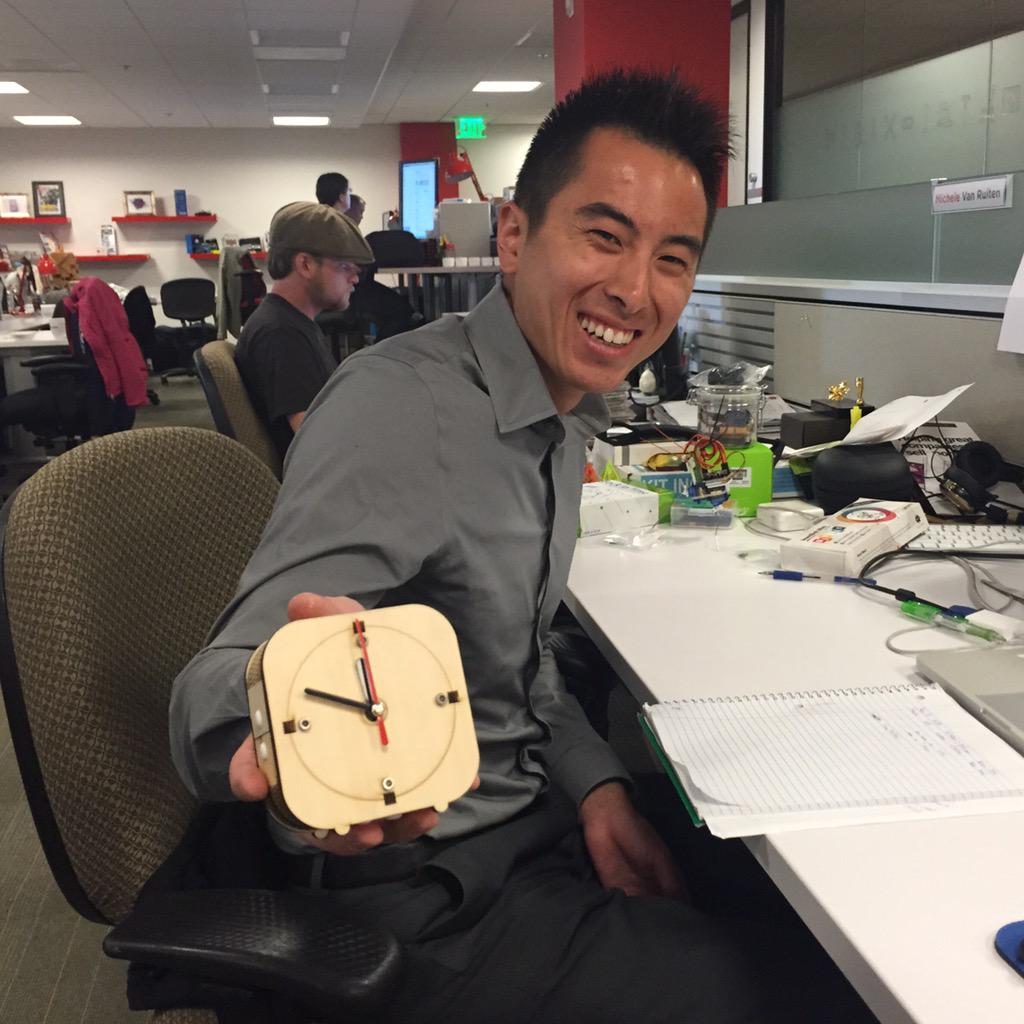 sonias (@sonias) on Twitter photo Our intern, Michael, building a #clock kit we're considering offering on <a href="/MakerShed/">Maker Shed</a>. It counts time backwards! #bts Our intern, Michael, building a #clock kit we're considering offering on <a href="/MakerShed/">Maker Shed</a>. It counts time backwards! #bts