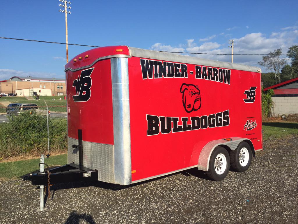 DoggsFootball's tweet image. Thanks to @AkinsofWinder1 for the trailer makeover! #DoggsFootball is blessed to have such an awesome sponsor!