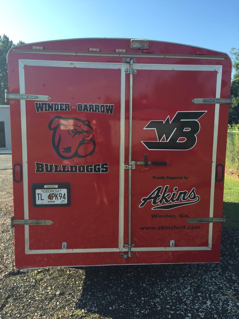 DoggsFootball's tweet image. Thanks to @AkinsofWinder1 for the trailer makeover! #DoggsFootball is blessed to have such an awesome sponsor!