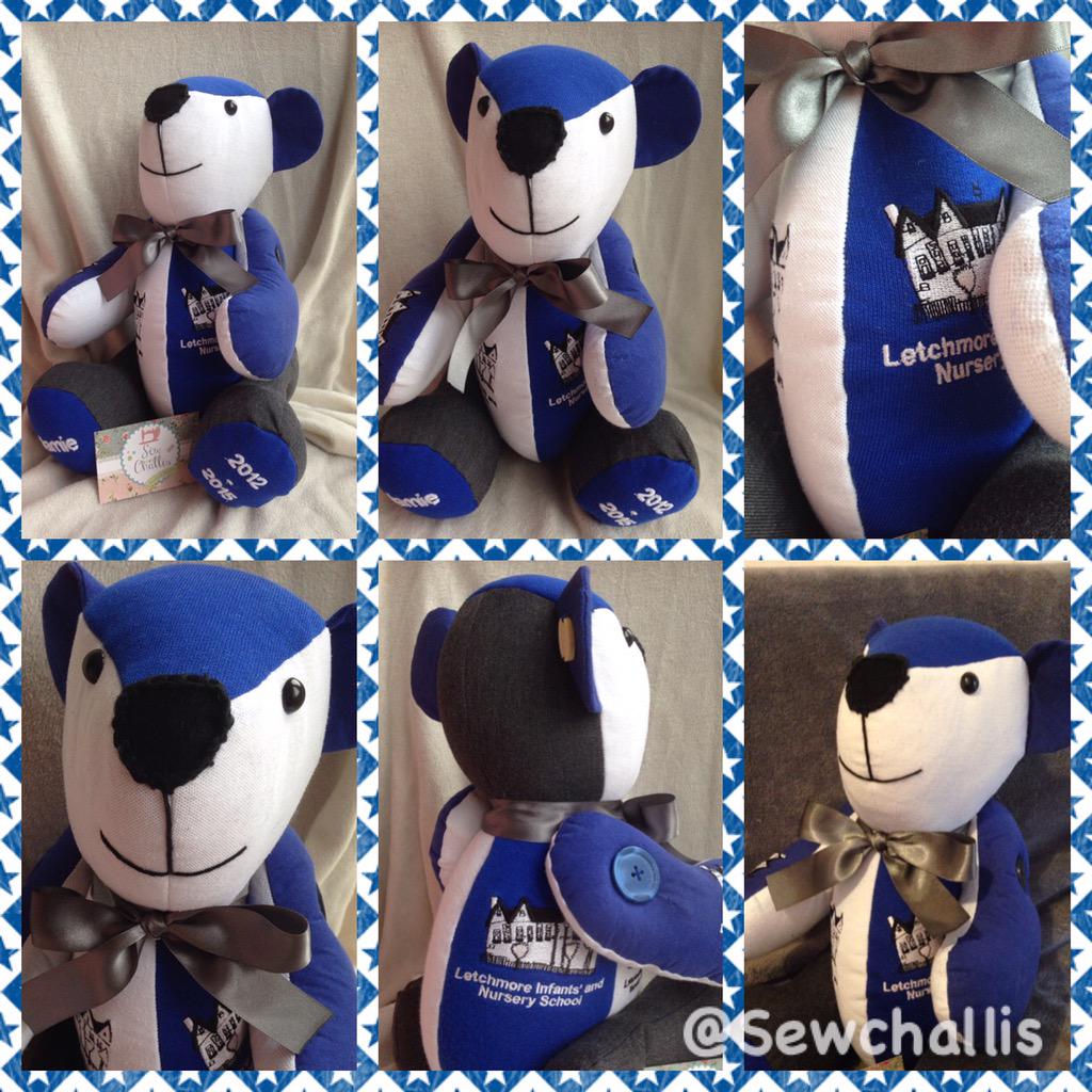 Bespoke memory bears for school leavers