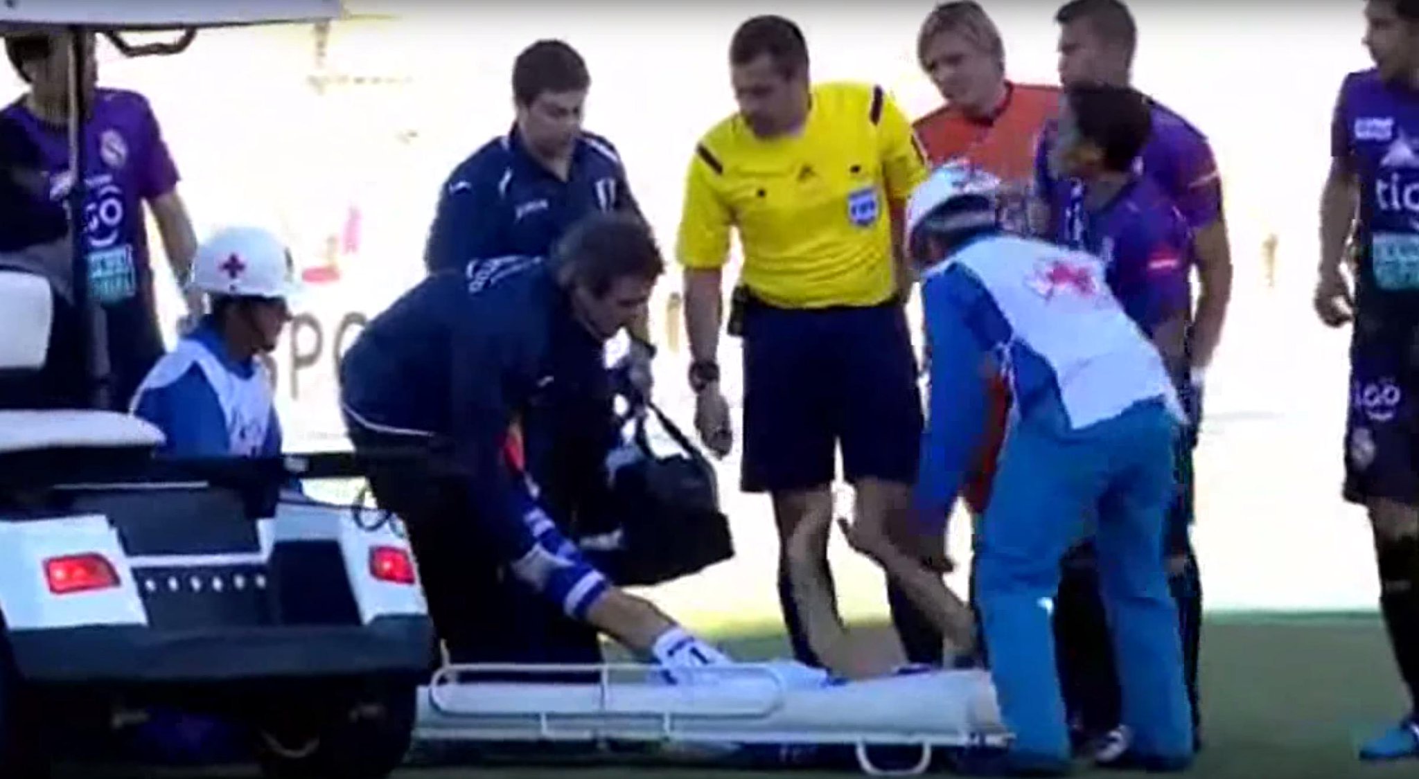 Bleacher Report on Twitter "VIDEO Uruguayan soccer player falls off