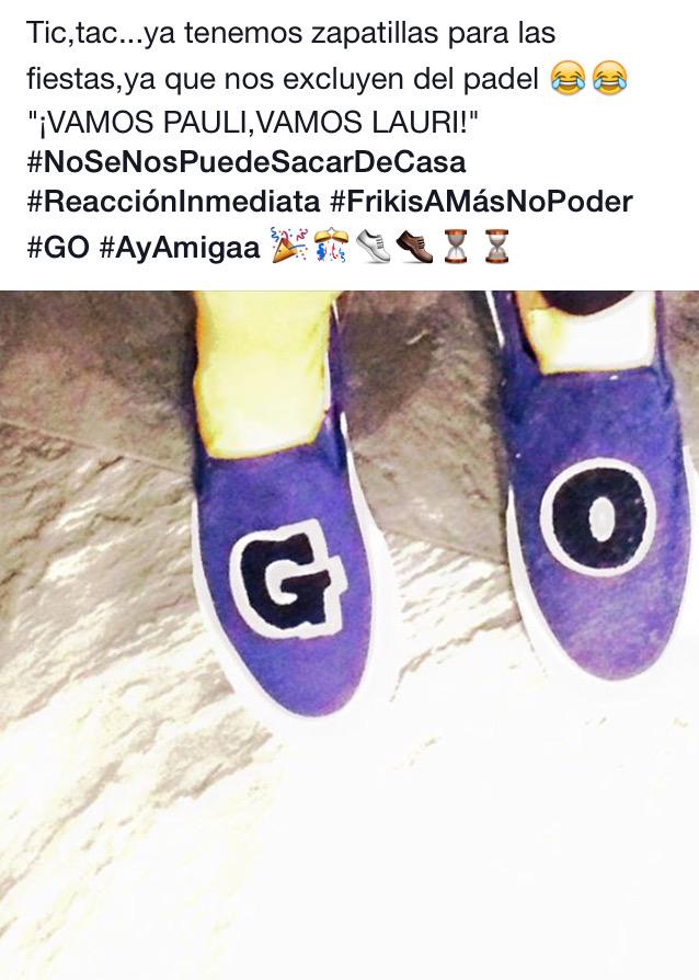 paulabazjl's tweet photo. "Vamos Pauli,vamos Lauri" #TodoSePega #ReacciónInmediata #ConQuePoco #GO #DuoDinámico #AyyyyAmigaaa 👭👞👟😂 @laurapolo3 http://t.co/glmWrSVUr4
