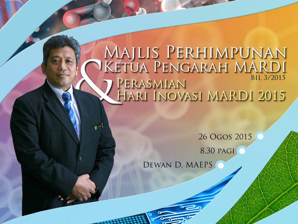 mardimalaysia's tweet photo. Berlangsung pada pagi ini; Majlis Perhimpunan Bersama Ketua Pengarah MARDI @sharifharon Bil. 3/2015 MAEPS Serdang. http://t.co/lY03OjUPie