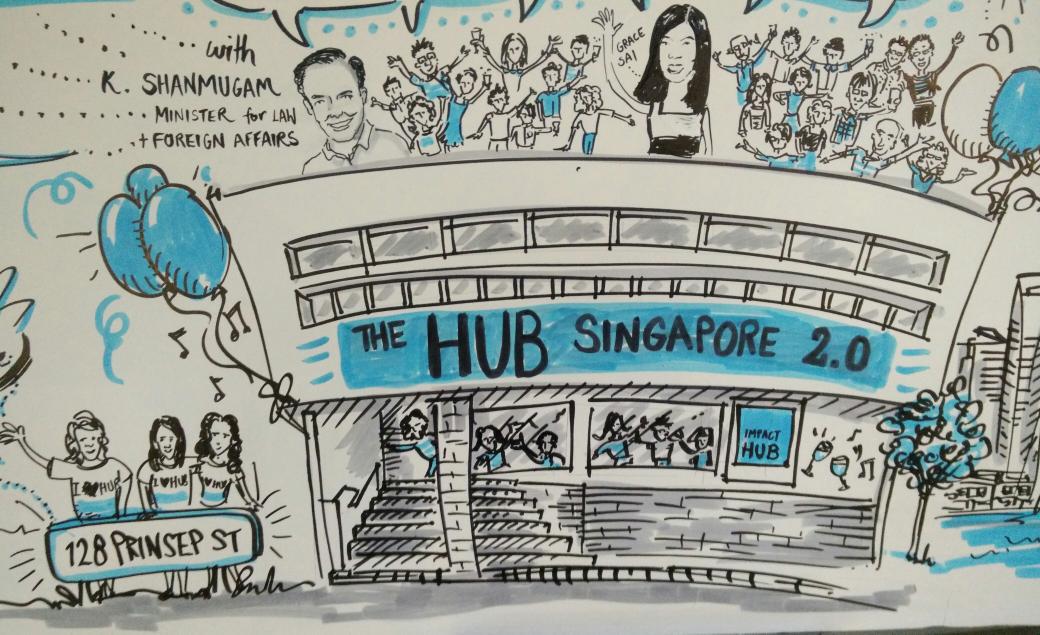 GHillustrations's tweet image. The new Hub opened its doors to StartUp chats &amp;amp; party people - lookin good at 128 Prinsep St! #hubprinseplaunch