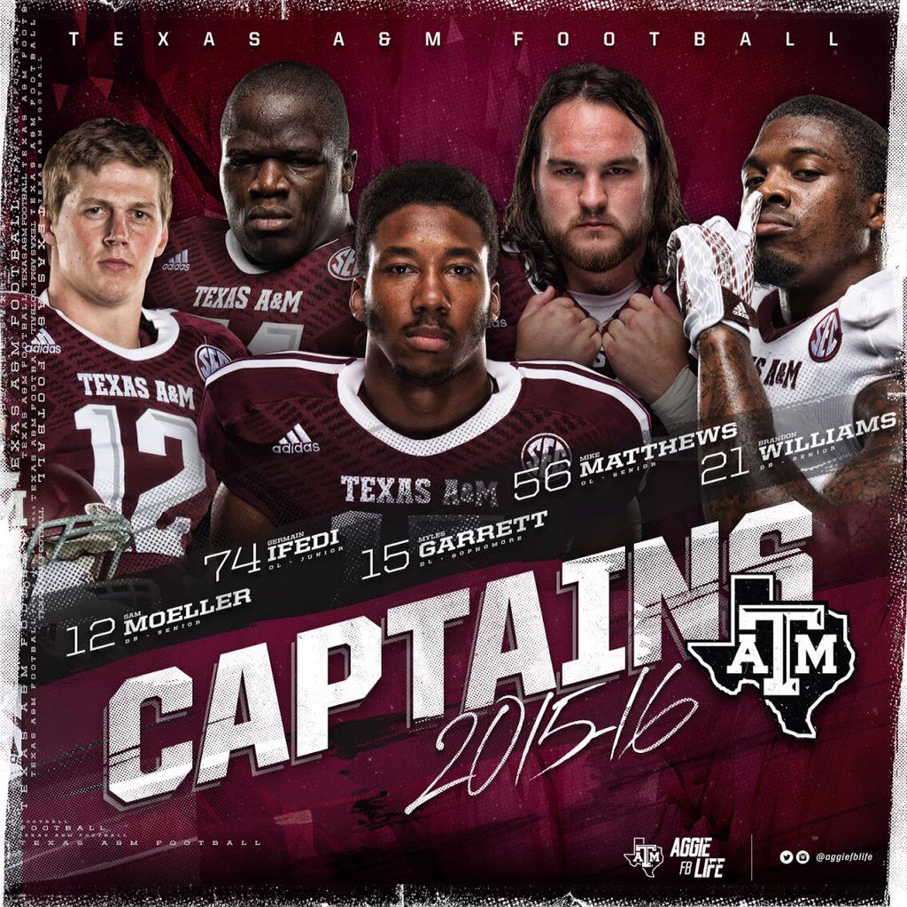 Moeller,
Ifedi,
Garrett,
Matthews,
&amp; Williams. 

#2015Captains #ItsAboutUs