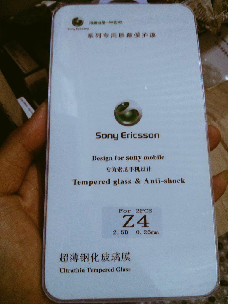 Tempered Glass sony xperia Z3+ atau Z4 Ready Stok.....!! Visit warungsonyxperia.com