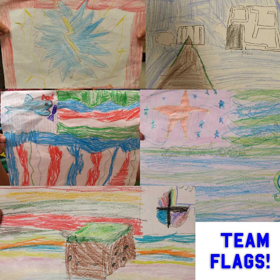 STEMrsZ's tweet image. Today our groups collaborated to create their own team name and flag! #workedtogether #theydidawesome #symbolism
