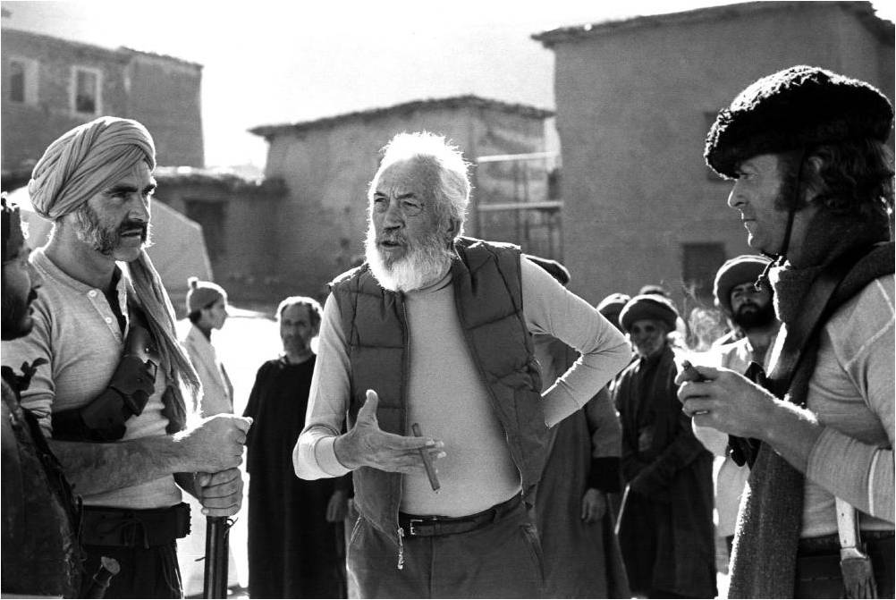 Happy birthday to Sean Connery! Seen here w/ John Huston & Michael Caine filming \The Man Who Would Be King\ (1975). 