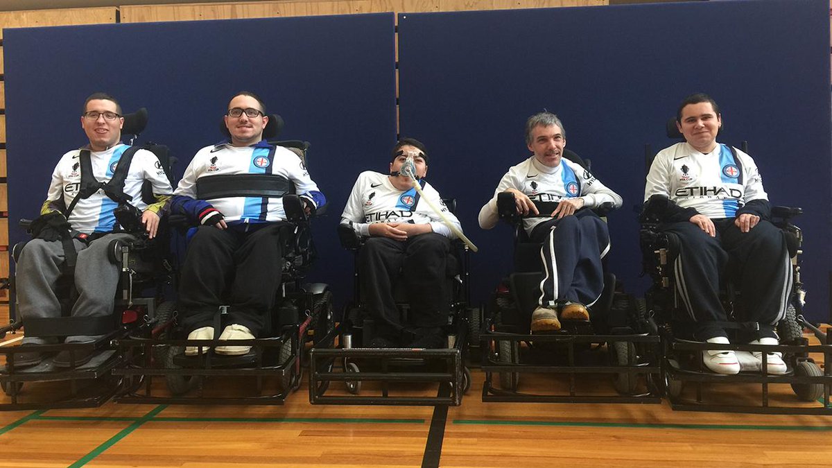 MelbourneCity's tweet photo. ICYMI | @MelbourneCity will be supporting the Victoria Powerchair Football team in October: http://t.co/gYIY2tecKL http://t.co/yWH2gY6chw