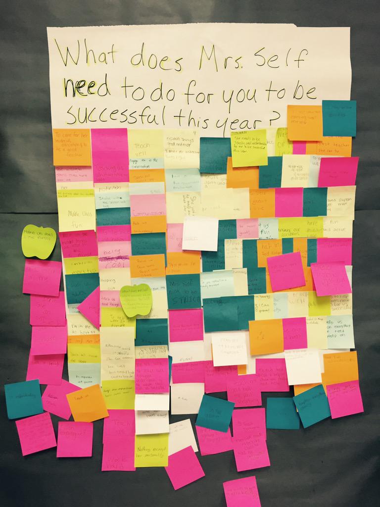 FMS_TxSelf's tweet photo. My students answered 4 great questions for team building today. @FMS_Plano #StudentRapport http://t.co/BRelSkqKlm