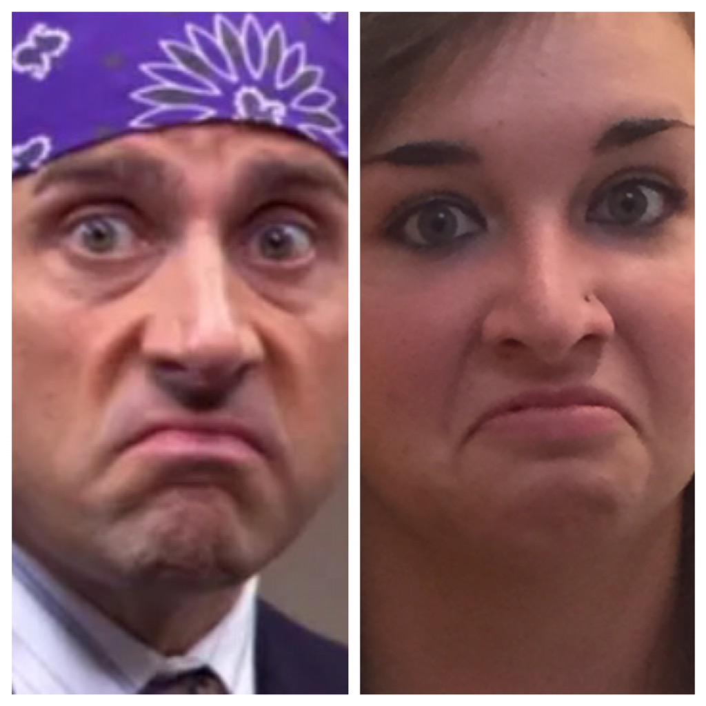 EmilyShafer2's tweet photo. When your best friend is Michael Scott😂 http://t.co/fwqFuDs8gS