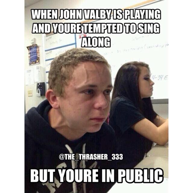 Jewsus_337's tweet image. This would definitely be me if #JohnValby came on haha