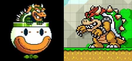 ゲームブロガー双葉ラー油 Twitterissa スーパーマリオメーカー マリオワールドの 乗り物に乗ってないクッパ を新規ドットで作ってくれたのは嬉しいんだけどデザイン的にちょっと違和感が いや 元のクッパのデザインの方が適当なんだな Http T Co