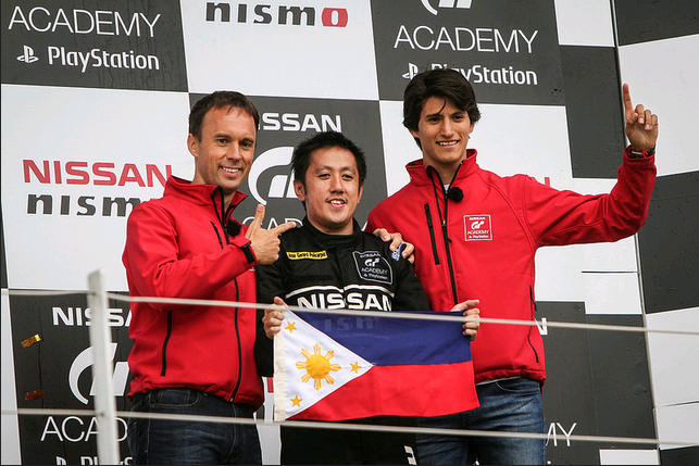 NissanCGY's tweet photo. The GT Academy Asian Leg champion was Jose Gerard "Joward" Policarpio!
 #GTAcademyPH #RacingDriverFound #NissanCDO http://t.co/WzKWbCgArI