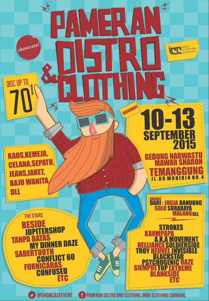 #TEMANGGUNG 10-13 September 2015 | Pameran Distro &amp; Clothing At Gd.Narwastu/Mawar Sharon. Nabung guys  <a href="/ShowcaseEvent/">Agenda Event</a>