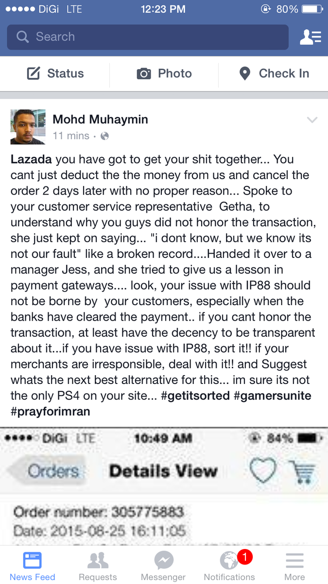 prasys's tweet photo. Wow @LazadaMY get your stuff together #prayforimran http://t.co/udaUBglOGv