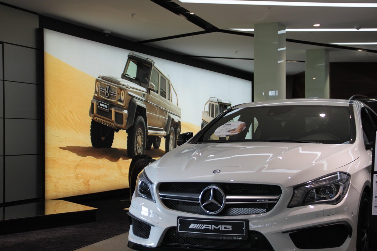PrintRF's tweet image. Интерьерное оформление автосалона #MERCEDESBENZ #MatrixFrame #МатриксФрейм