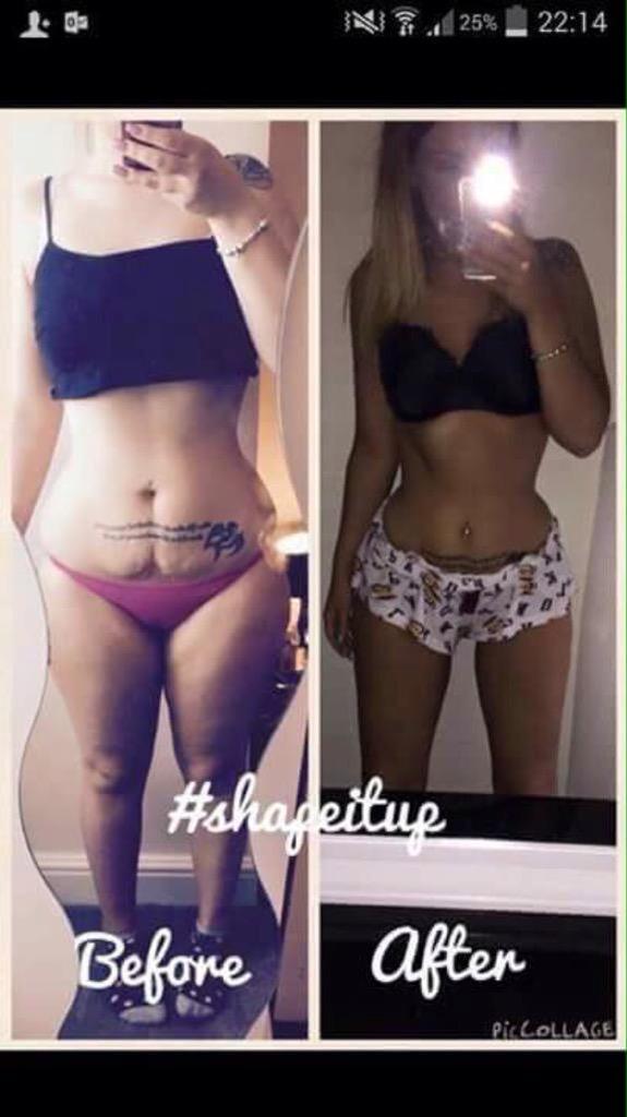 shapeupdiary's tweet image. Wow!! Check out beccys 3 month progress👇 hard work pays off 😍 shakes and meal plan combined💎💥 hugggge difference!🍊🍑🍈🍍