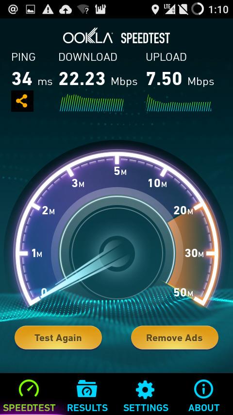 Speed Test Smartfren 4G LTE Advanced Yogyakarta