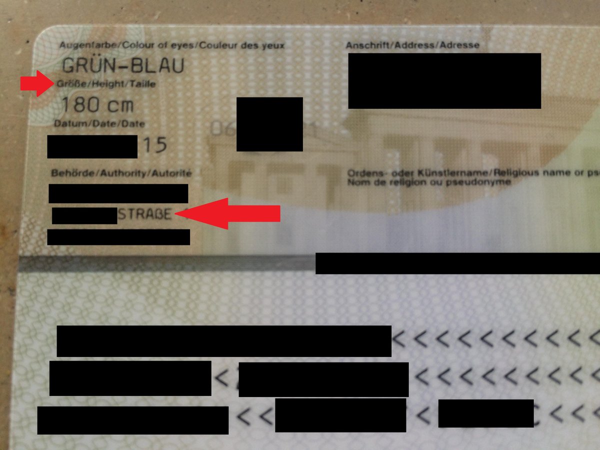 Thezett Fixed The Picture Found A Capital Eszett On My New Id Card Personalausweis 3 Versaleszett ß Capitalsharps Http T Co 8audjb1wbk