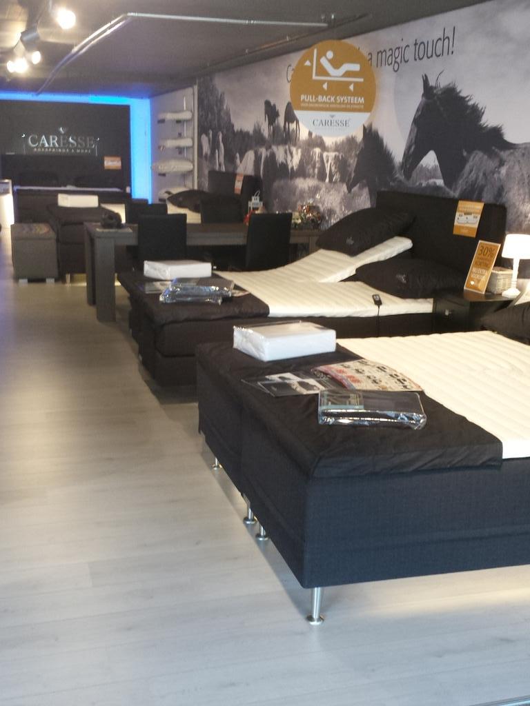 Kom vandaag nog een van onze prachtige Caresse boxsprings testen en breng uw slaapbeleving naar een hoger niveau!