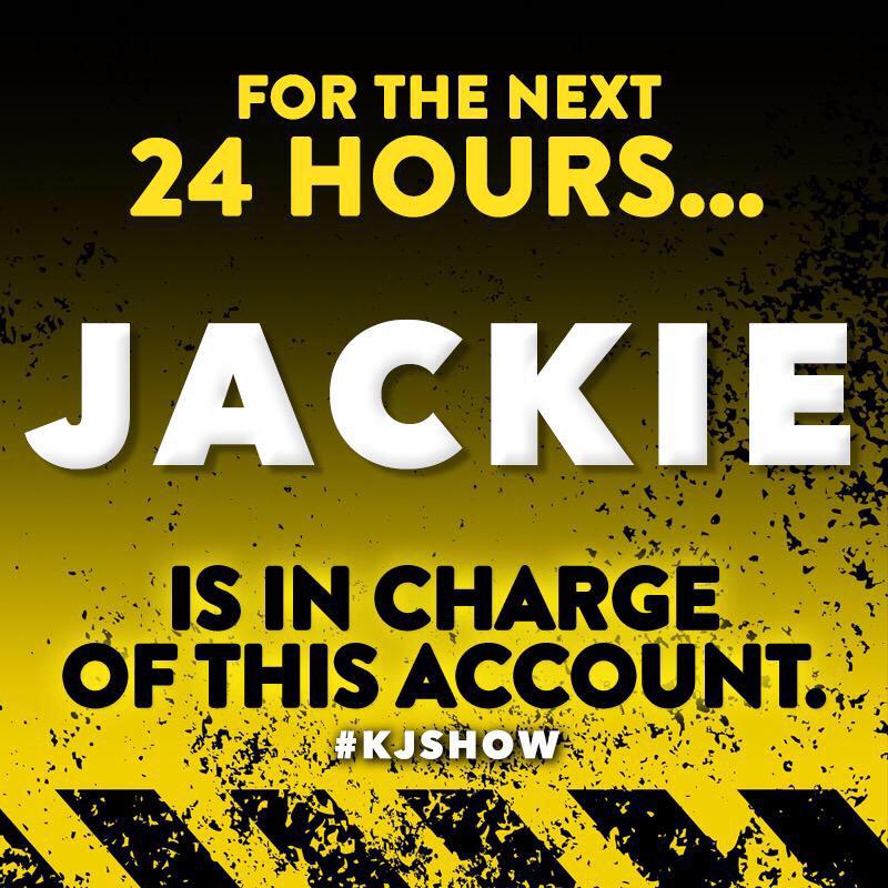 kingkyle's tweet image. I&apos;m in charge until 9am tomorrow #JackieOTakesover
