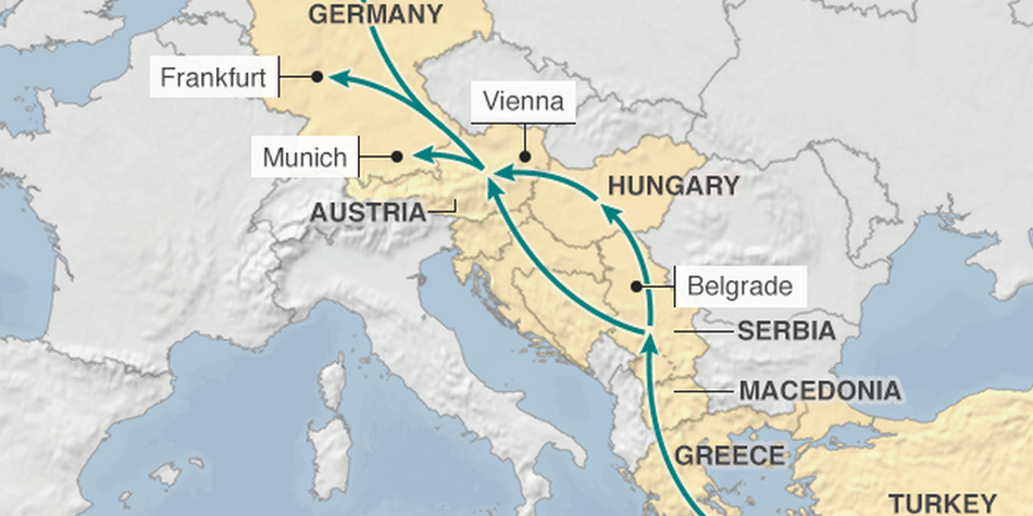 Bbc Correspondents Track The Perilous Route Of Migrants From The Middle East To Germany Bbc