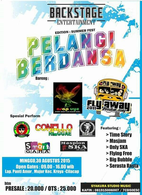 ReggaeLize_ID's tweet photo. BACKSTAGE Entertaiment :PELANGI BERDANSA: | 30 Agust 2015 | Lap. Panti Amor. Mujur Kec.Kroya-Cilacap | @ini_musikku http://t.co/L9wDk10qva